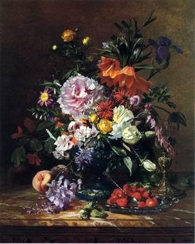 unknow artist Floral, beautiful classical still life of flowers.114